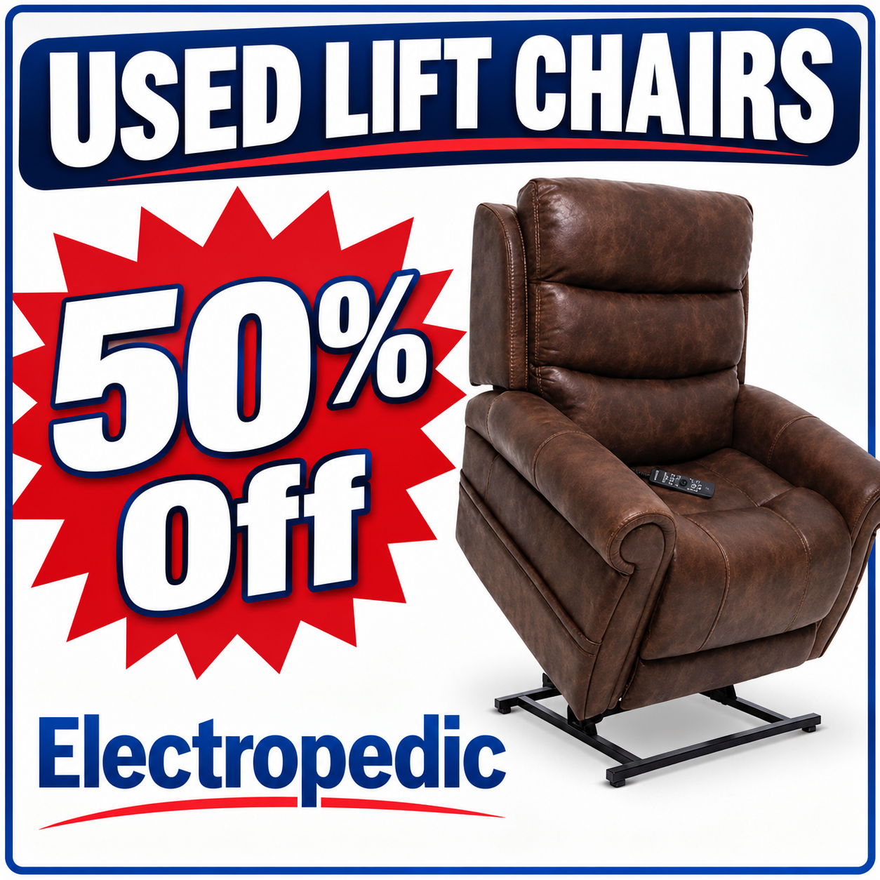 50% OFF Gently Used Lift Chairs