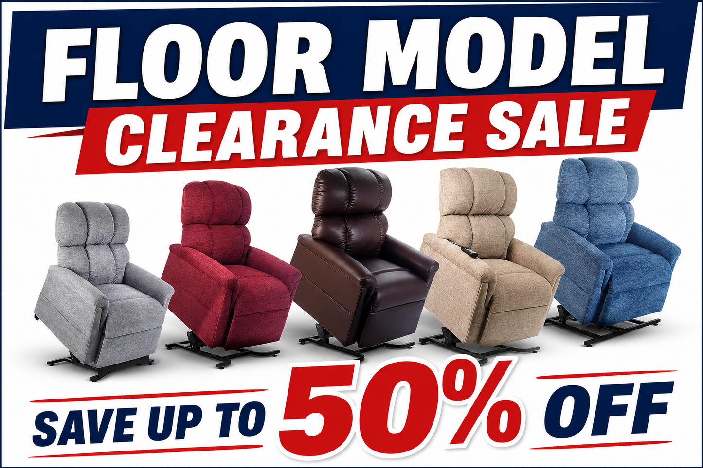 50% OFF Gently Used Lift Chairs